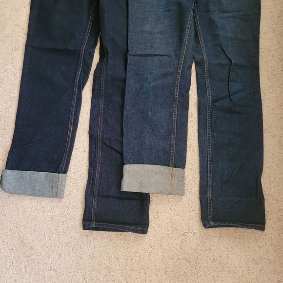 New York & Company Dark Wash Straight Leg Jeans lot of 2 - Picture 6 of 8
